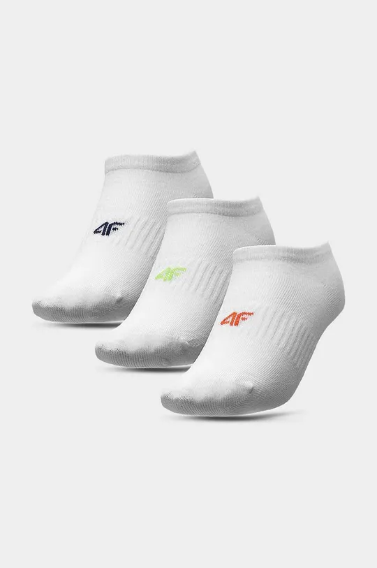 λευκό Παιδικές κάλτσες 4F 3-pack Παιδικά