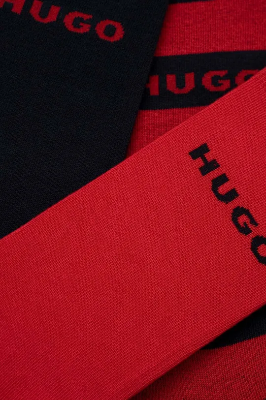 Κάλτσες HUGO 5-pack κόκκινο