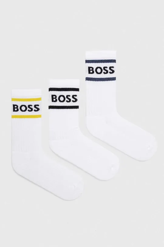 λευκό Κάλτσες BOSS 3-pack Ανδρικά