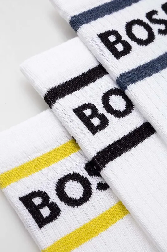 Κάλτσες BOSS 3-pack λευκό