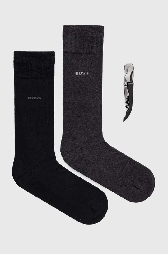 Κάλτσες BOSS 2-pack  75% Βαμβάκι, 23% Πολυαμίδη, 2% Σπαντέξ