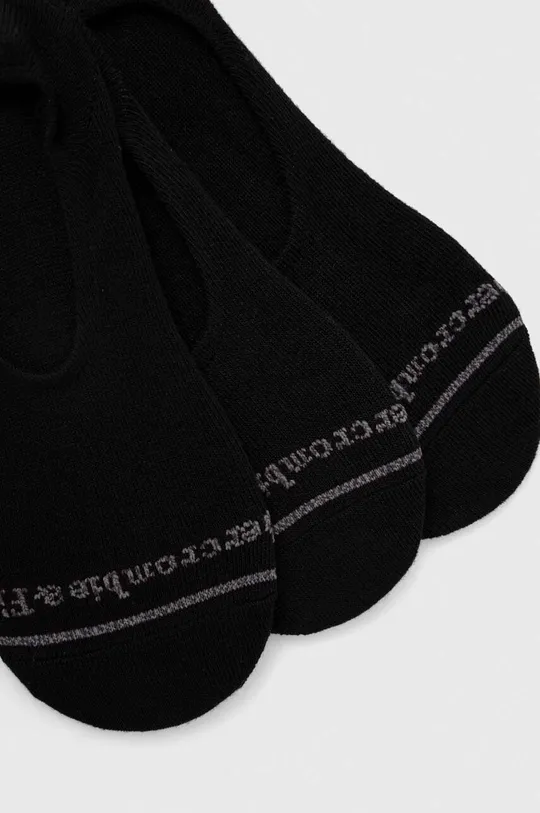 Čarape Abercrombie & Fitch 3-pack crna