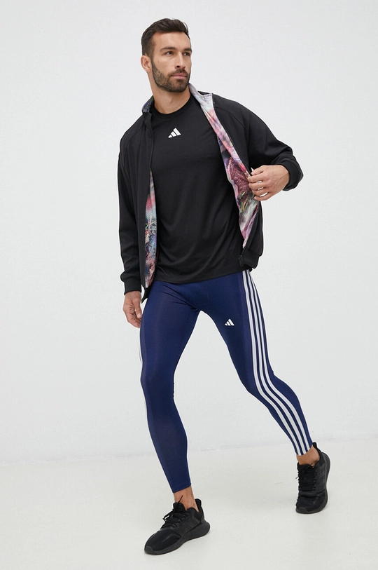 adidas Performance legginsy treningowe Techfit granatowy