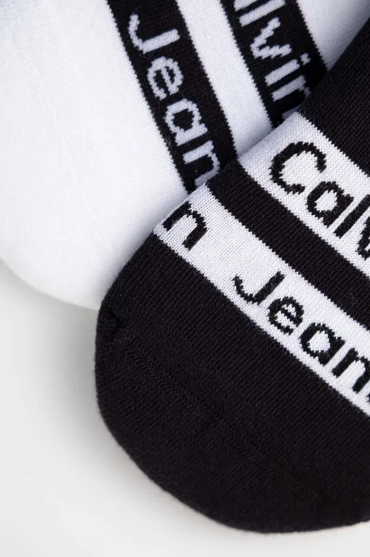 Μικρές κάλτσες Calvin Klein 2-pack λευκό