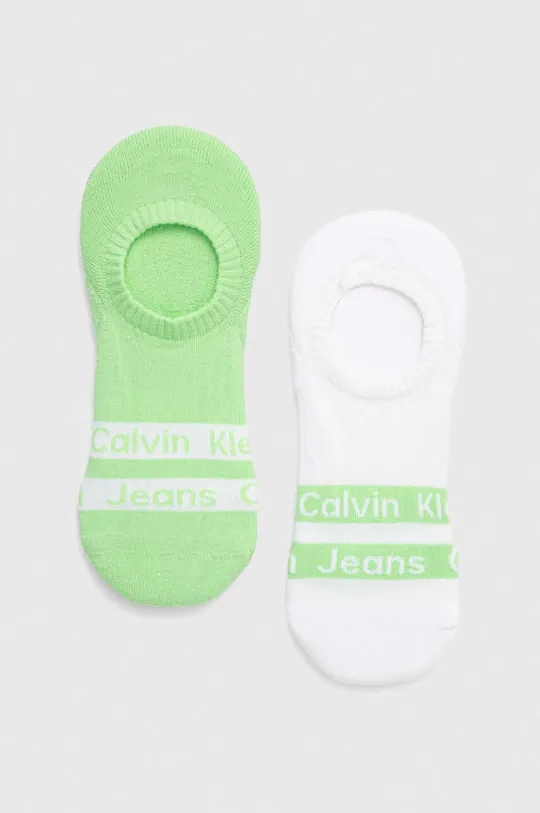 zelená Členkové ponožky Calvin Klein 2-pak Pánsky