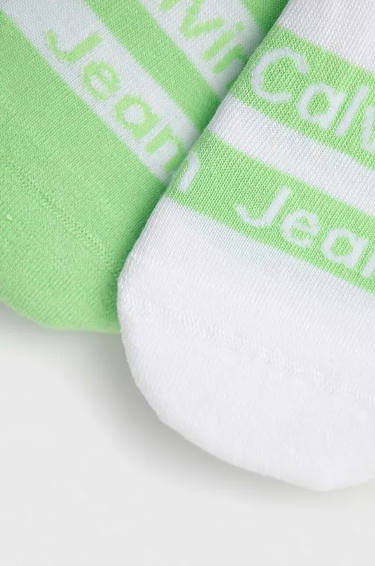 Členkové ponožky Calvin Klein 2-pak zelená