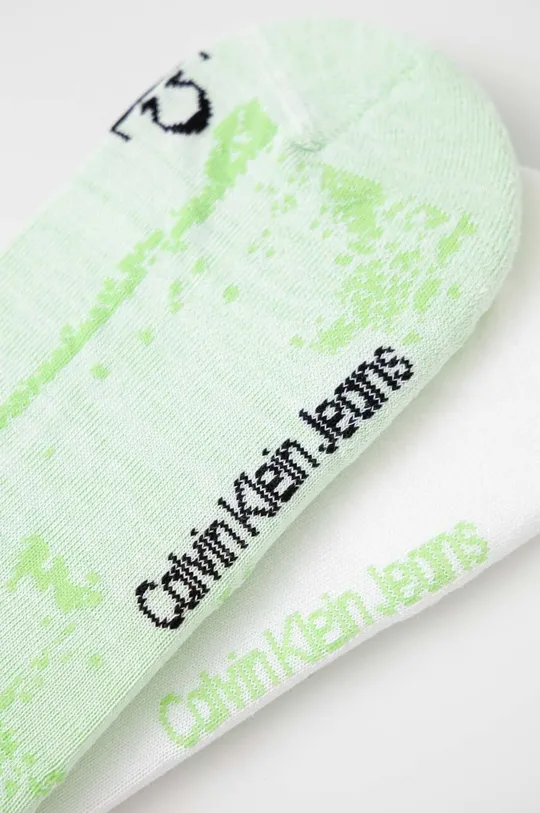 Κάλτσες Calvin Klein 2-pack πράσινο