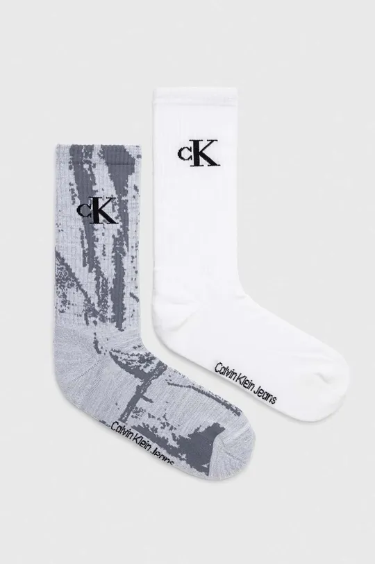 γκρί Κάλτσες Calvin Klein 2-pack Ανδρικά