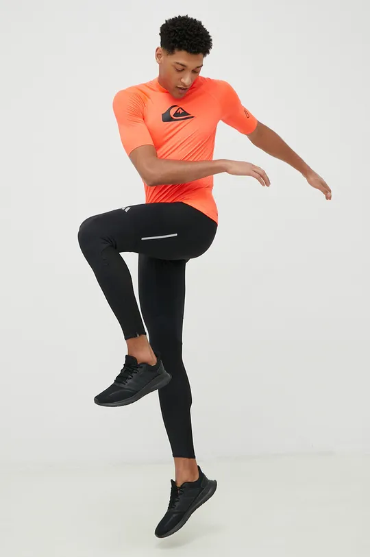 adidas Performance legginsy do biegania Saturday czarny