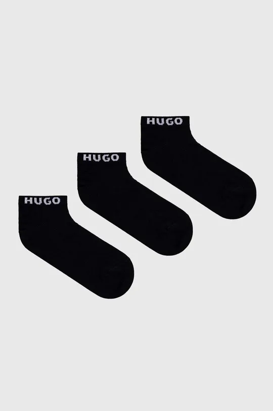 črna Nogavice HUGO 3-pack Moški