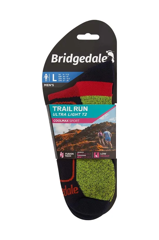 Čarape Bridgedale Ultralight T2 Coolmax Low  60% Najlon, 37% COOLMAX®, 3% LYCRA®
