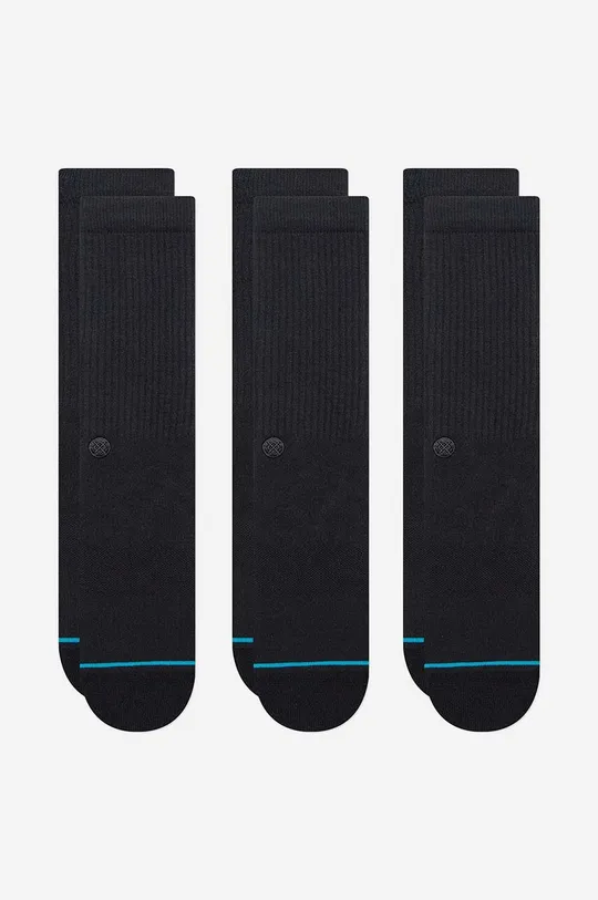 μαύρο Κάλτσες Stance Shelter 3-pack Ανδρικά