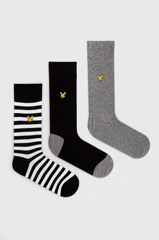 czarny Lyle & Scott skarpetki 3-pack Męski