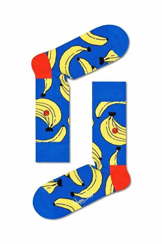 modra Nogavice Happy Socks Banana Unisex