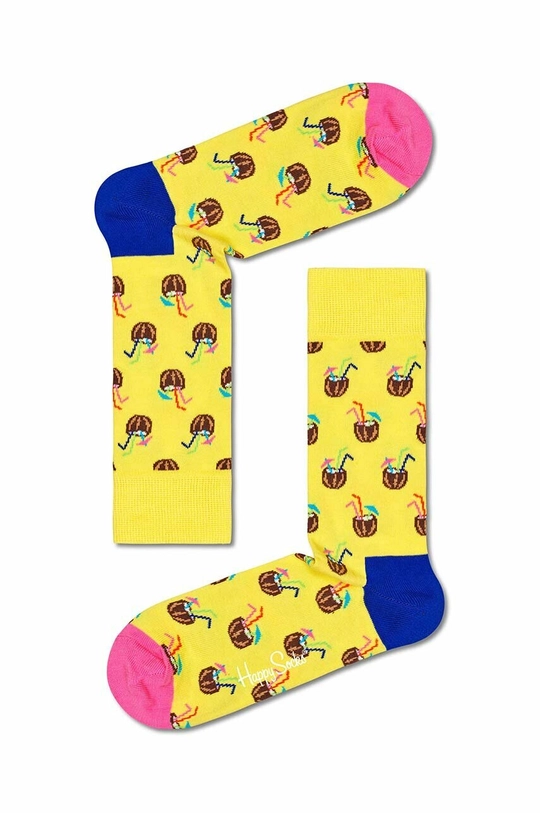 κίτρινο Κάλτσες Happy Socks Cocunut Cocktail Unisex