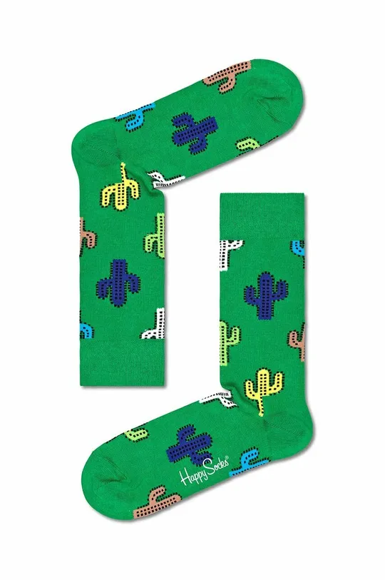 zelená Ponožky Happy Socks Cactus Unisex