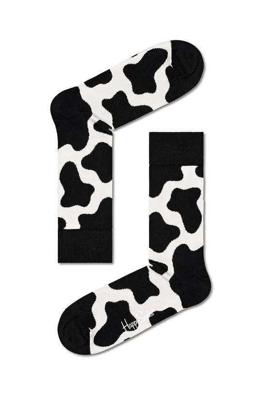 čierna Ponožky Happy Socks Cow Unisex