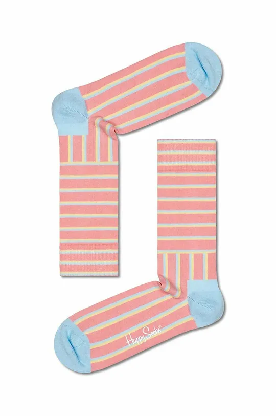 ροζ Κάλτσες Happy Socks Blocked Stripe Unisex