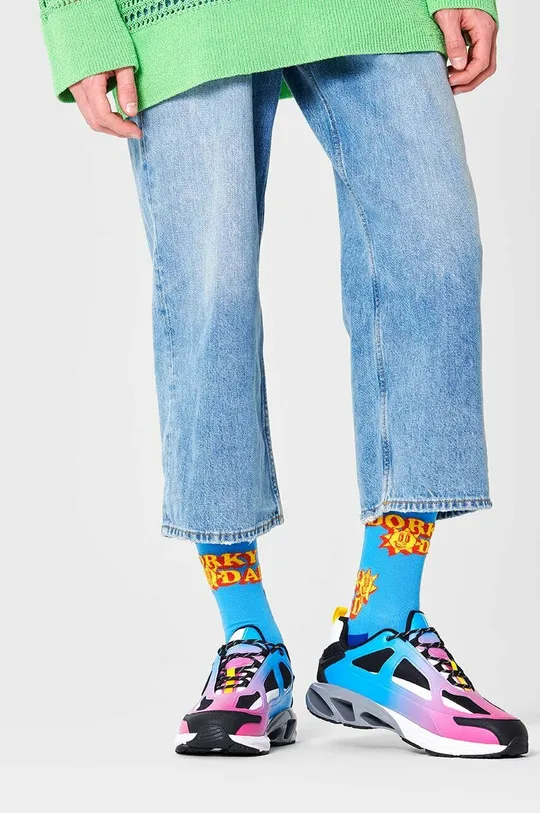 Čarape Happy Socks Number One Dad tirkizna