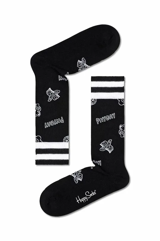 μαύρο Κάλτσες Happy Socks Black Payday Crew Unisex