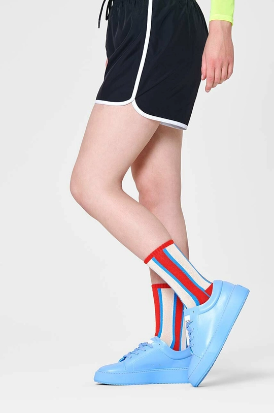 Κάλτσες Happy Socks Red Vertical Stripe κόκκινο