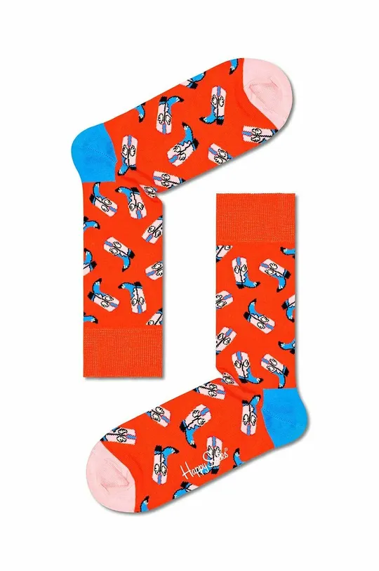 Κάλτσες Happy Socks Welcom to 3-pack  86% Βαμβάκι, 12% Πολυαμίδη, 2% Σπαντέξ