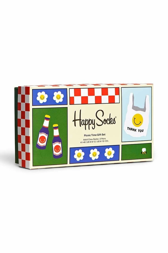 multicolor Happy Socks skarpetki Picnic Times 3-pack Unisex