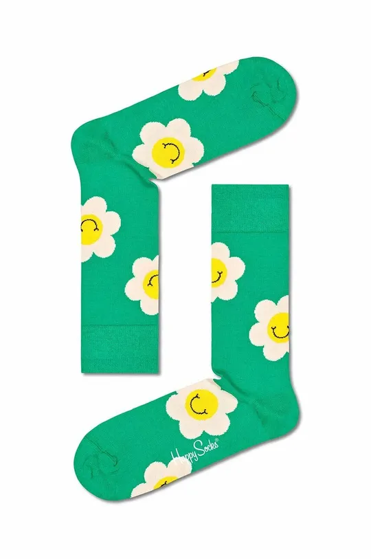 Κάλτσες Happy Socks Flower Us 3-pack  86% Βαμβάκι, 12% Πολυαμίδη, 2% Σπαντέξ