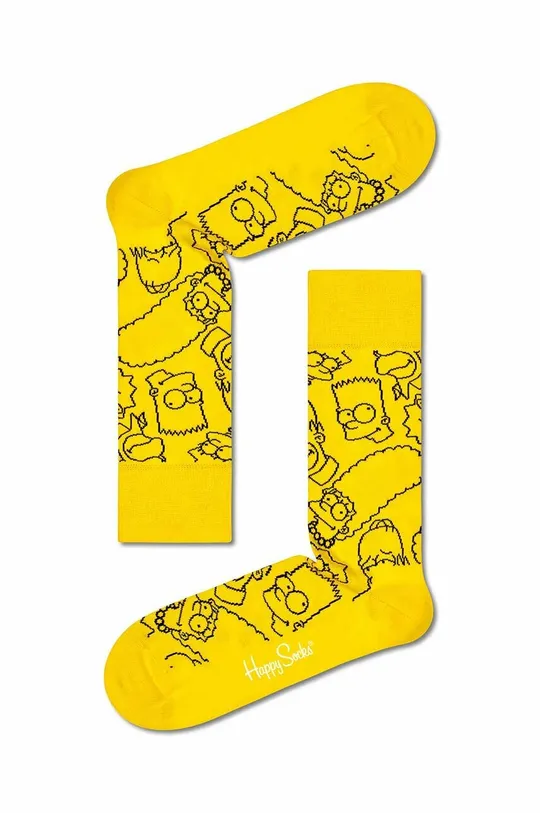 κίτρινο Κάλτσες Happy Socks The Simpsons Family Unisex