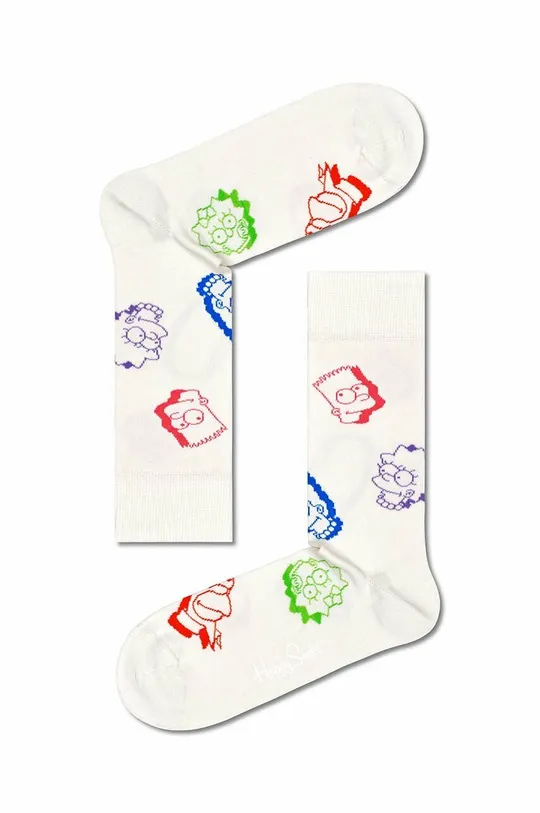 Nogavice Happy Socks X SIMPSONS 4-pack pisana