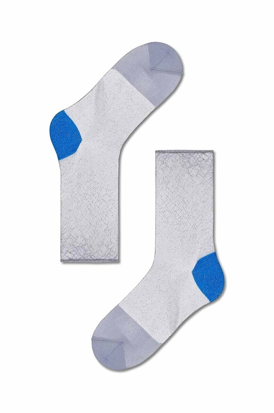 siva Čarape Happy Socks Light Blue Franca Ankle Unisex