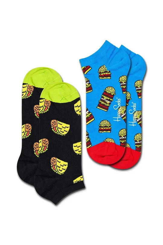 pisana Nogavice Happy Socks Foodie Low Sock 2-pack Unisex