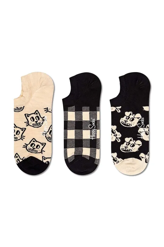 πολύχρωμο Κάλτσες Happy Socks Pets No Show Sock 3-pack Unisex