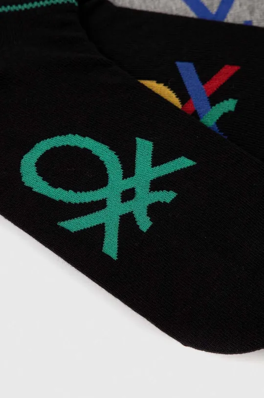 Κάλτσες United Colors of Benetton 3-pack μαύρο