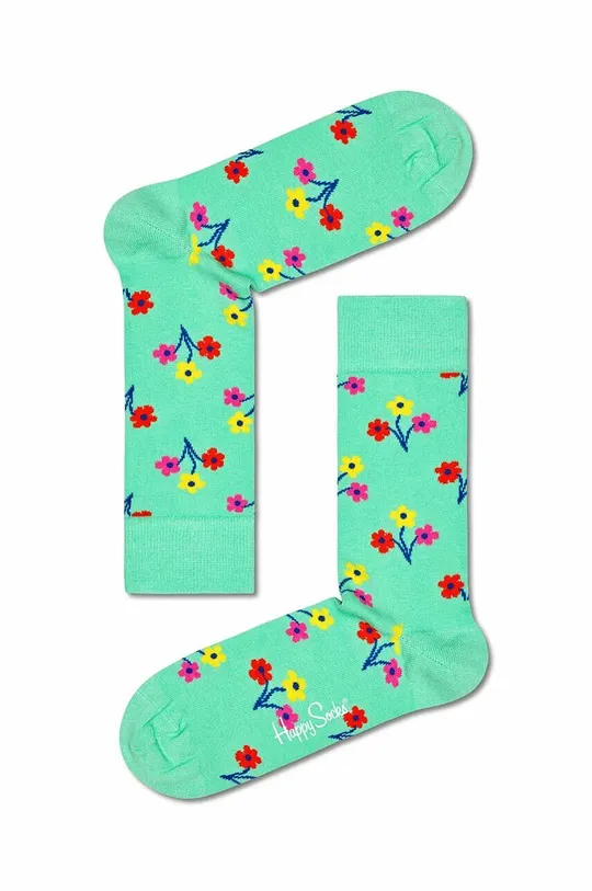 τιρκουάζ Κάλτσες Happy Socks Bouquet Unisex