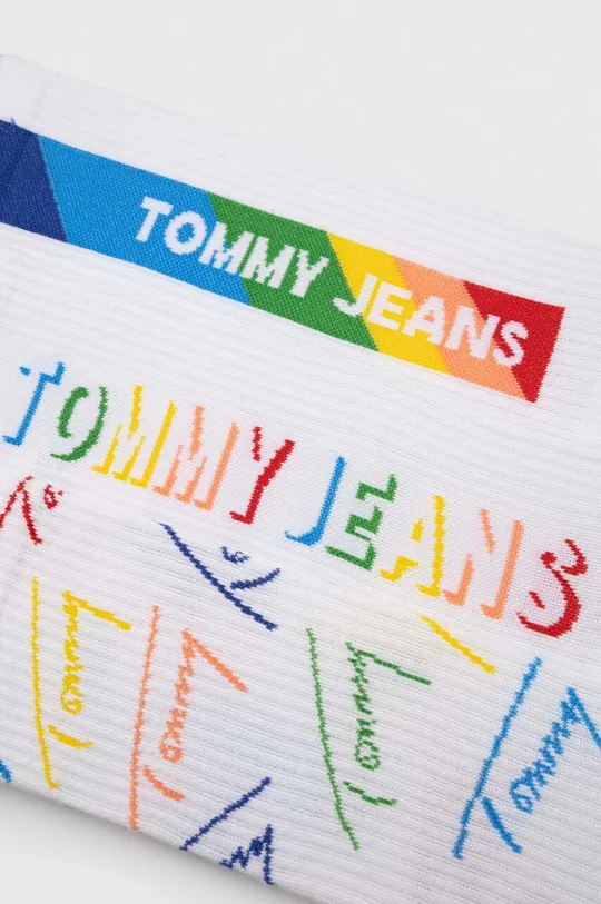 Κάλτσες Tommy Jeans 3-pack λευκό