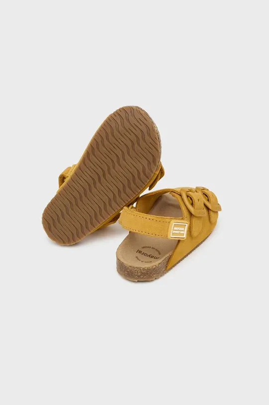 žltá Detské semišové sandále Mayoral