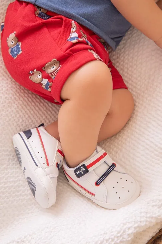 biały Mayoral Newborn sneakersy niemowlęce Chłopięcy