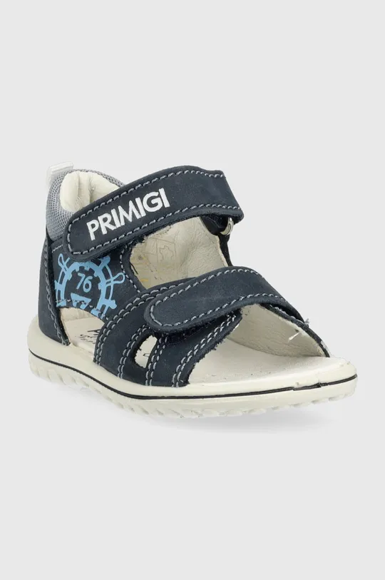 Детские кожаные сандалии Primigi тёмно-синий