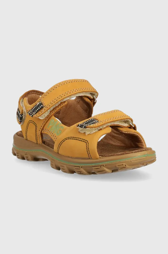 Detské kožené sandále Primigi hnedá
