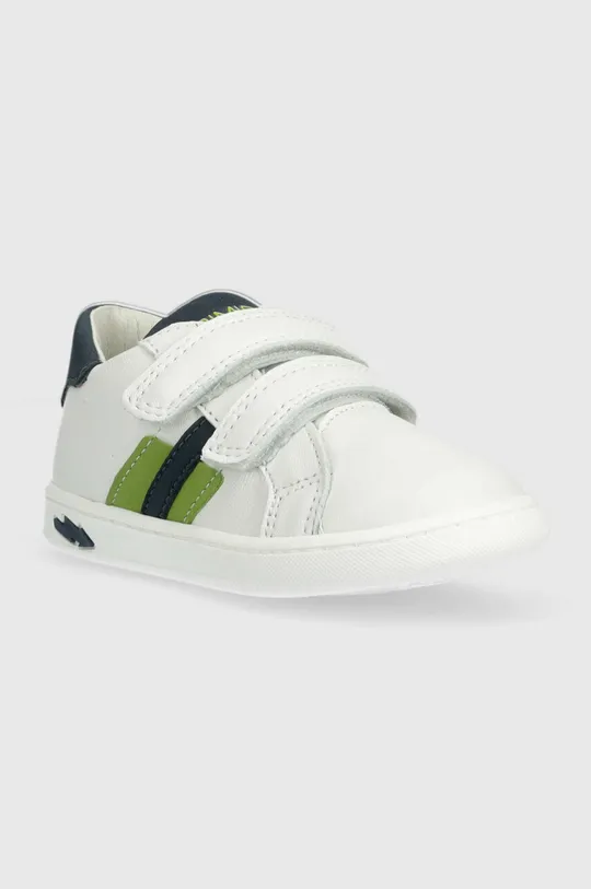 Παιδικά δερμάτινα αθλητικά παπούτσια Primigi λευκό