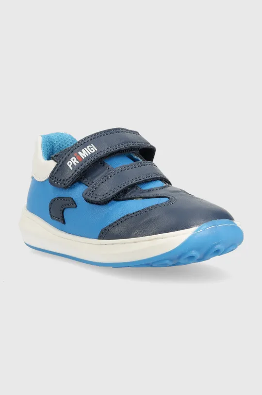 Παιδικά δερμάτινα αθλητικά παπούτσια Primigi σκούρο μπλε