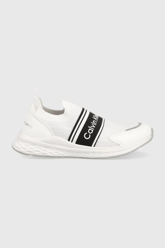 biały Calvin Klein Jeans sneakersy dziecięce Chłopięcy