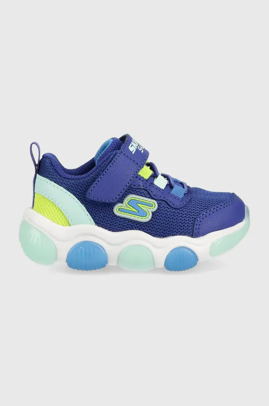 niebieski Skechers sneakersy dziecięce Mighty Glow Chłopięcy