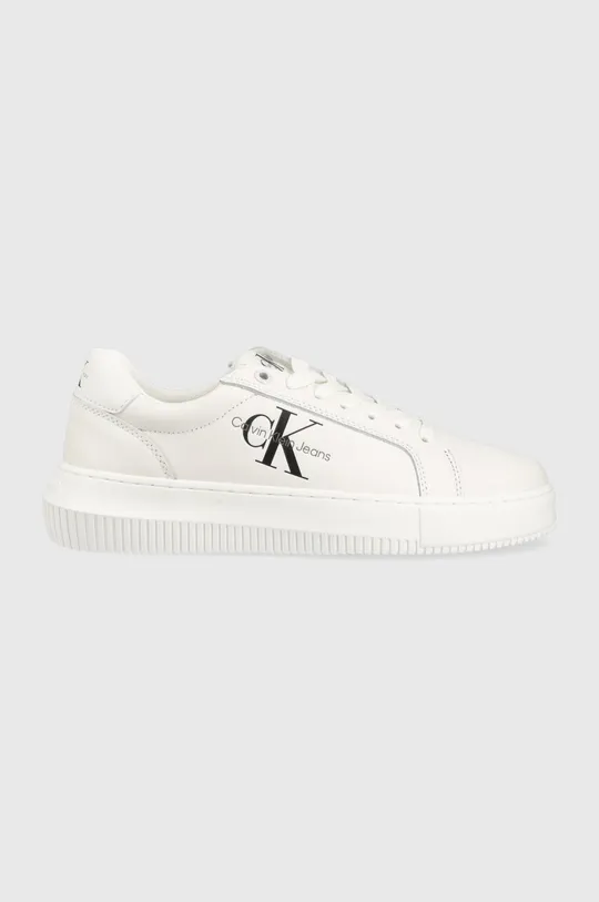 λευκό Δερμάτινα αθλητικά παπούτσια Calvin Klein Jeans YW0YW00823 CHUNKY CUPSOLE MONOLOGO W CHUNKY CUPSOLE MONO LTH WN Γυναικεία