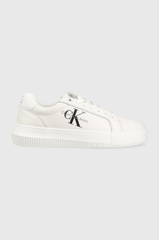 белый Кожаные кроссовки Calvin Klein Jeans YW0YW00823 CHUNKY CUPSOLE MONOLOGO W Женский