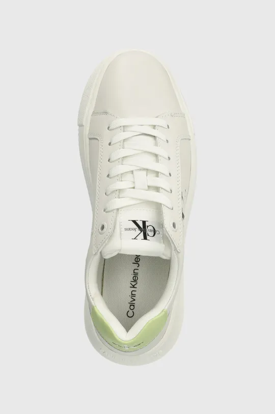 λευκό Δερμάτινα αθλητικά παπούτσια Calvin Klein Jeans YW0YW00823 CHUNKY CUPSOLE MONOLOGO W
