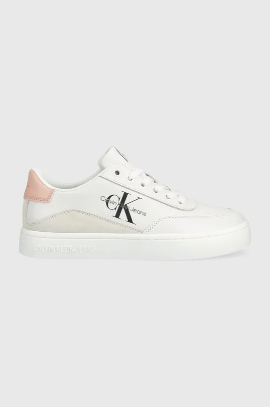 λευκό Δερμάτινα αθλητικά παπούτσια Calvin Klein Jeans Classic Cupsole Γυναικεία