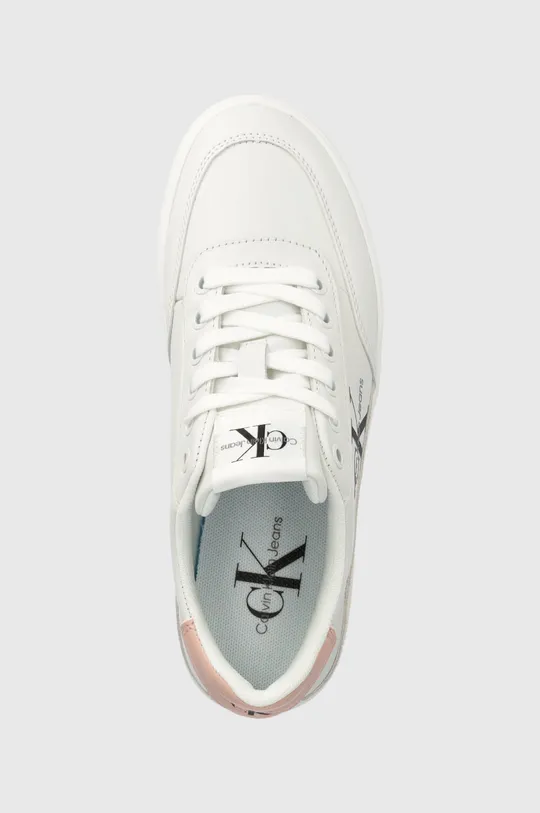 λευκό Δερμάτινα αθλητικά παπούτσια Calvin Klein Jeans Classic Cupsole