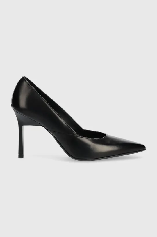 чорний Шкіряні туфлі Calvin Klein HW0HW01346 GEO STILETTO PUMP 90 Жіночий
